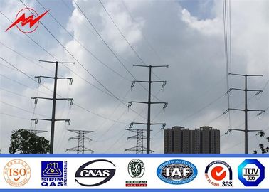 Cina Medium Voltage Electrical Power Pole , Customized Transmission Line Poles pemasok