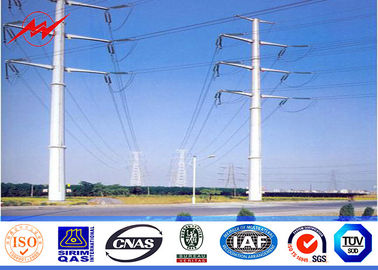 Cina 11.8M 50KN 6mm Thikcness Steel Utility Pole For Electrical Power Tower pemasok