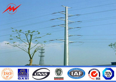 Cina ICQ 16m 139kv Octagonal Poles Electrical Steel Power Pole For Mining Industry pemasok