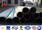 Round 15M Galvanized Steel Electric Power Poles 3.5mm for Power Transmission pemasok