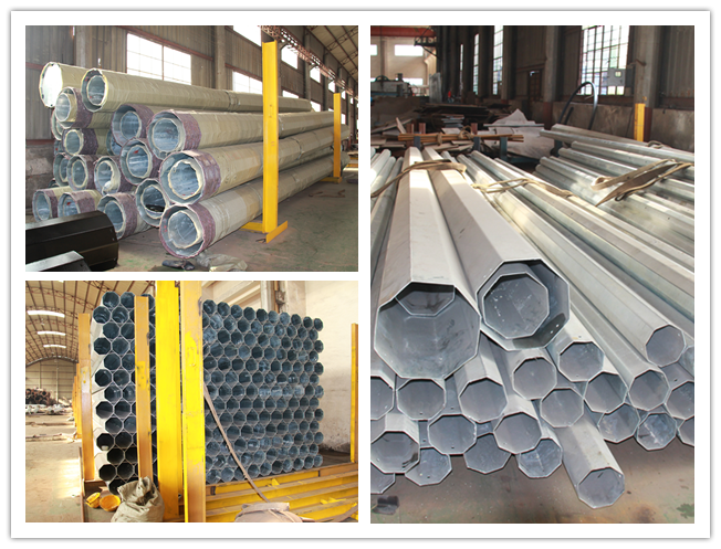 Metal Taper Joints Bentuk 13m 1000Dan Steel Power Pole 2