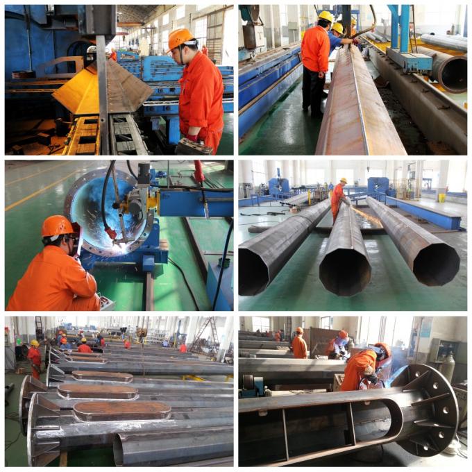 NEA Galvanized Power Octagonal Steel Pole 25FT 30FT 35FT 40FT 45FT Filipina Listrik 1